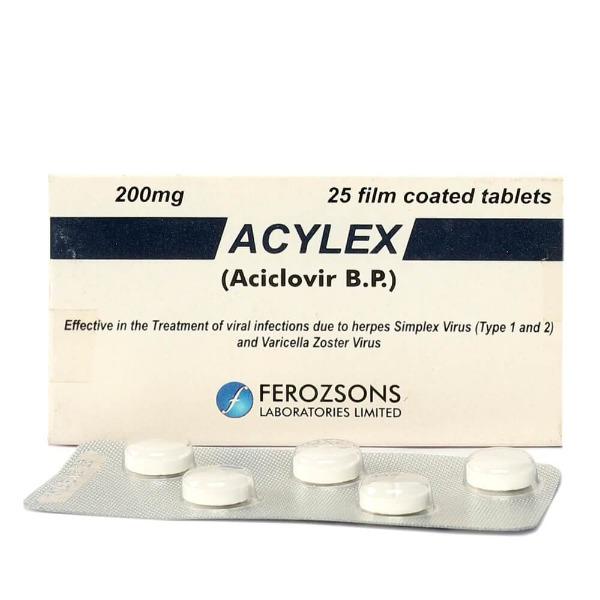 Acylex Tablets 200mg 25's